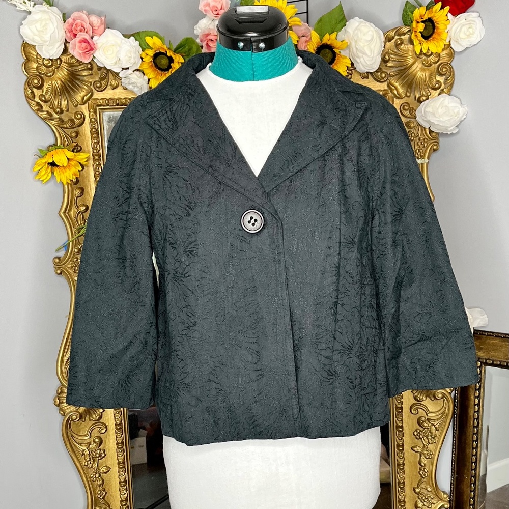 Liz Claiborne Short Black Jacket